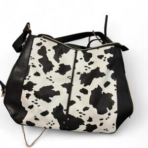 Cow print purse